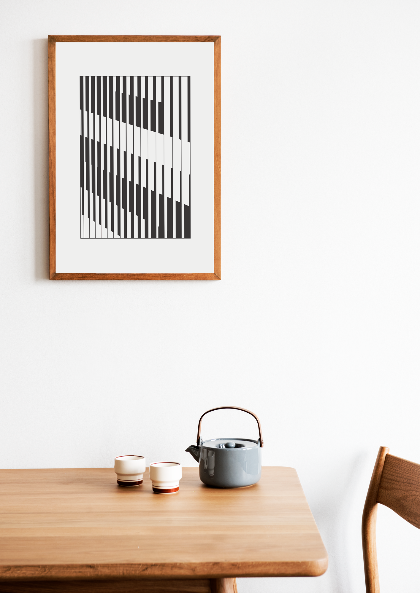 High quality poster with a strong graphic and minimalistic design expression. Plakat i høj kvalitet med et grafisk og minimalistisk designudtryk.